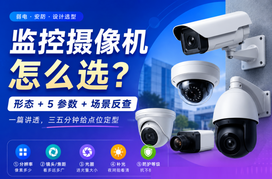 北京小区监控摄像机怎么选型？凯源恒润北京监控安装工程公司分享监控摄像机选型经验！